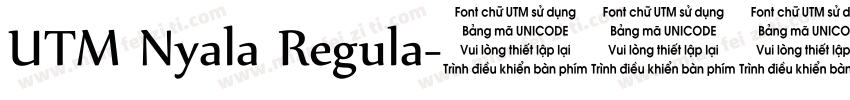 UTM Nyala Regula字体转换